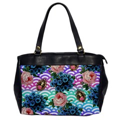 Floral Waves Office Handbags by snowwhitegirl