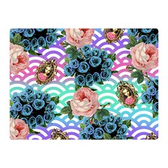 Floral Waves Double Sided Flano Blanket (mini) 