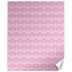 Damask Pink Canvas 11  X 14  