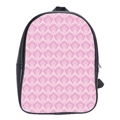 Damask Pink School Bag (large)