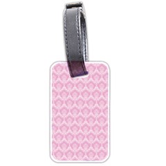 Damask Pink Luggage Tags (two Sides) by snowwhitegirl