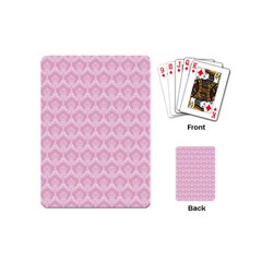 Damask Pink Playing Cards (mini)  by snowwhitegirl