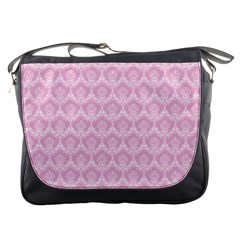 Damask Pink Messenger Bags