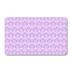 Damask Lilac Magnet (rectangular)