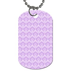 Damask Lilac Dog Tag (two Sides)