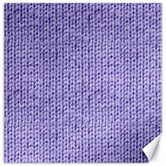 Knitted Wool Lilac Canvas 12  X 12   by snowwhitegirl