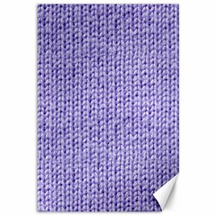 Knitted Wool Lilac Canvas 12  X 18   by snowwhitegirl