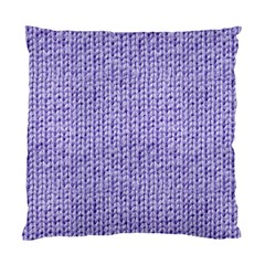 Knitted Wool Lilac Standard Cushion Case (two Sides)