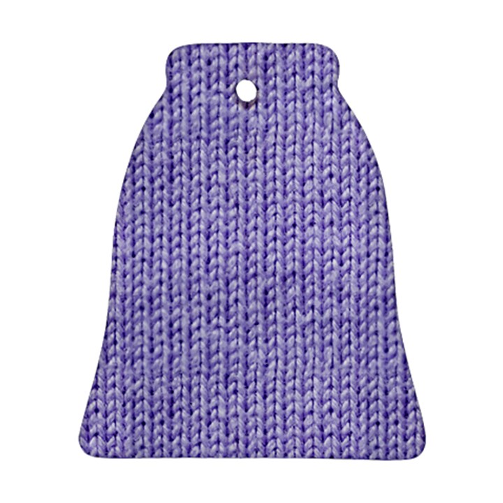 Knitted Wool Lilac Ornament (Bell)