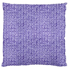 Knitted Wool Lilac Standard Flano Cushion Case (one Side) by snowwhitegirl