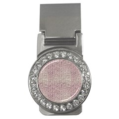 Knitted Wool Pink Light Money Clips (cz) 