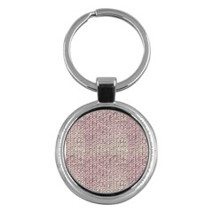 Knitted Wool Pink Light Key Chains (round) 