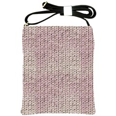 Knitted Wool Pink Light Shoulder Sling Bags by snowwhitegirl