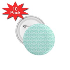 Damask Aqua Green 1 75  Buttons (10 Pack)