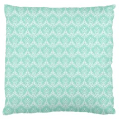 Damask Aqua Green Standard Flano Cushion Case (two Sides) by snowwhitegirl