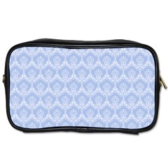 Damask Light Blue Toiletries Bags 2-side by snowwhitegirl