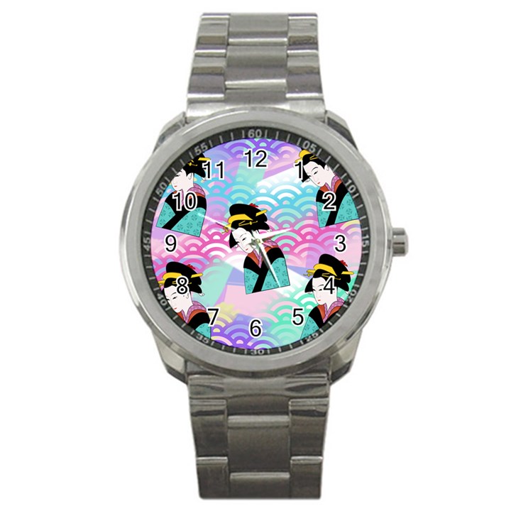 Japanese Abstract Sport Metal Watch