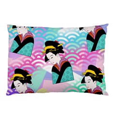 Japanese Abstract Pillow Case (two Sides) by snowwhitegirl