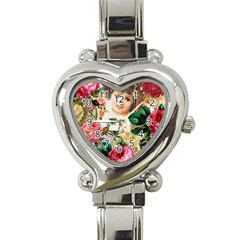 Little Girl Victorian Collage Heart Italian Charm Watch by snowwhitegirl