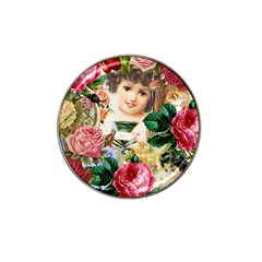 Little Girl Victorian Collage Hat Clip Ball Marker (10 Pack)