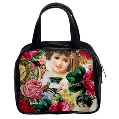 Little Girl Victorian Collage Classic Handbags (2 Sides)