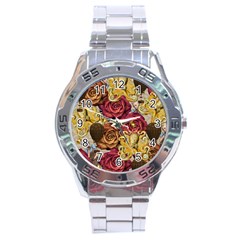 Octopus Floral Stainless Steel Analogue Watch