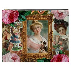 Victorian Collage Of Woman Cosmetic Bag (xxxl)  by snowwhitegirl