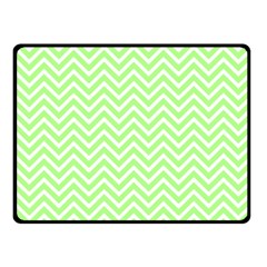 Green Chevron Fleece Blanket (small) by snowwhitegirl