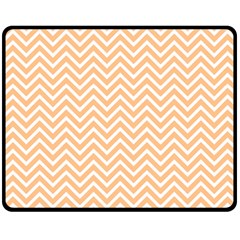 Orange Chevron Fleece Blanket (medium) 