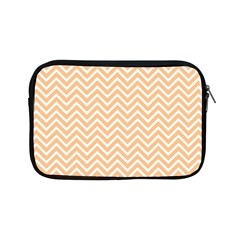 Orange Chevron Apple Ipad Mini Zipper Cases by snowwhitegirl