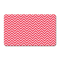 Red Chevron Magnet (rectangular) by snowwhitegirl