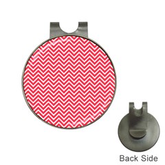 Red Chevron Hat Clips with Golf Markers