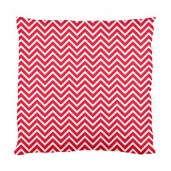 Red Chevron Standard Cushion Case (One Side)