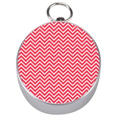 Red Chevron Silver Compasses