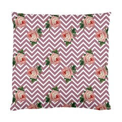 Violet Chevron Rose Standard Cushion Case (One Side)