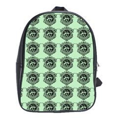 Three Women Green School Bag (large)