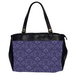 Damask Purple Office Handbags (2 Sides) 