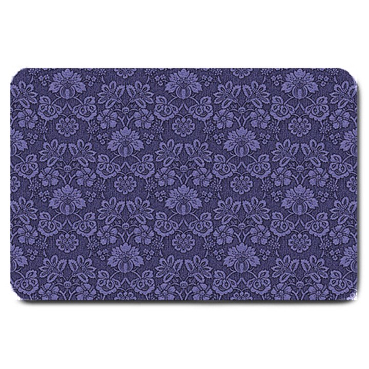 Damask Purple Large Doormat 