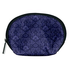 Damask Purple Accessory Pouches (medium) 