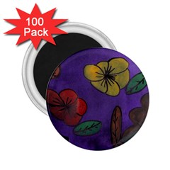 Flowers 2 25  Magnets (100 Pack) 