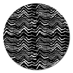 Dark Abstract Pattern Magnet 5  (round) by dflcprints