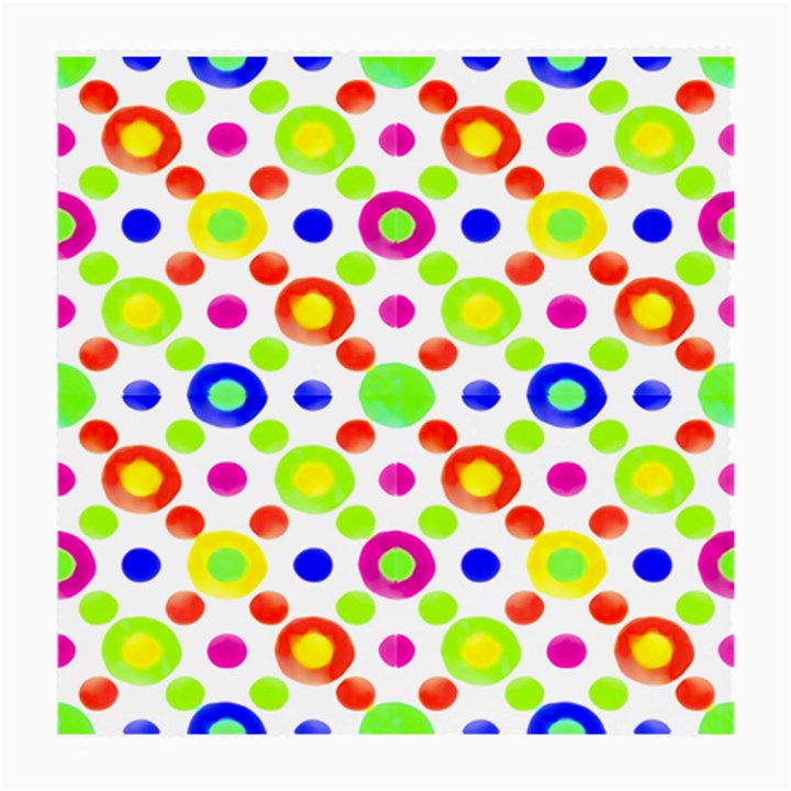 Multicolored Circles Motif Pattern Medium Glasses Cloth (2-Side)