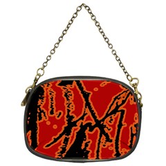 Vivid Abstract Grunge Texture Chain Purses (One Side) 