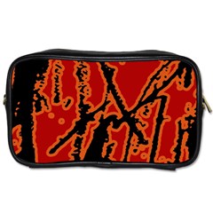 Vivid Abstract Grunge Texture Toiletries Bags