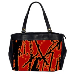 Vivid Abstract Grunge Texture Office Handbags (2 Sides) 