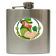 St  Patricks Day Hip Flask (6 Oz) by Valentinaart