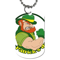 St  Patricks Day Dog Tag (two Sides) by Valentinaart