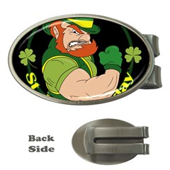 St  Patricks Day Money Clips (oval)  by Valentinaart