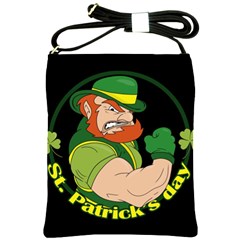 St  Patricks Day Shoulder Sling Bags by Valentinaart