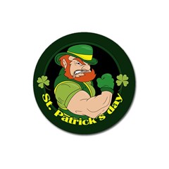 St  Patricks Day Magnet 3  (round) by Valentinaart